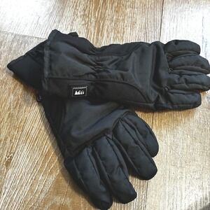 REI Mens Black Insulated Gloves Ski Snow Size S Waterproof Warm Winter